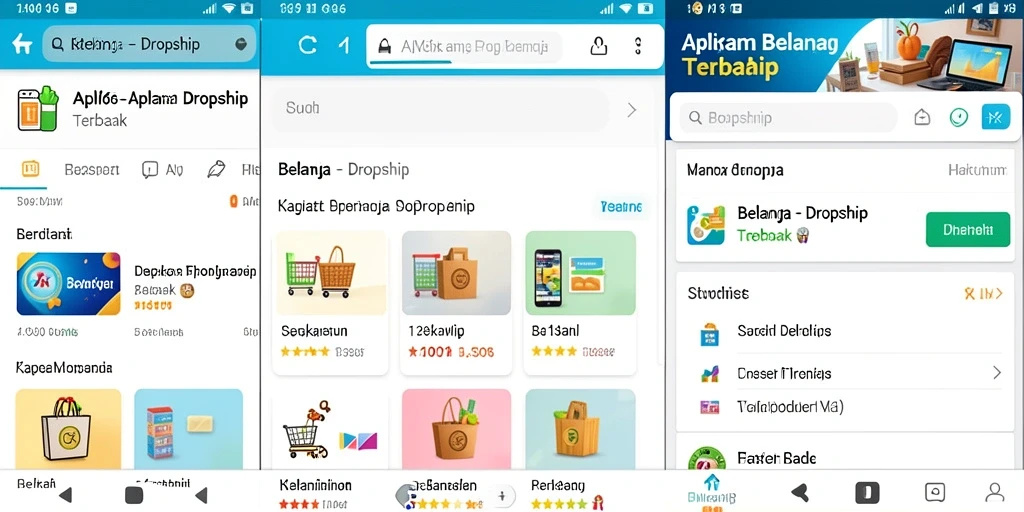 Screenshot utama FW66 menampilkan antarmuka pengguna aplikasi Dropship yang modern.