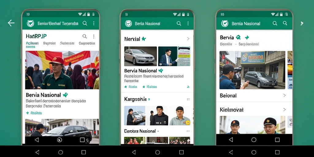 Tampilan antarmuka utama aplikasi HARAPJP yang modern dan informatif.