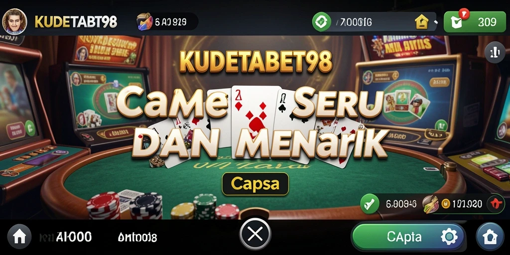Tampilan antarmuka menarik dari game Capsa KUDETABET98.