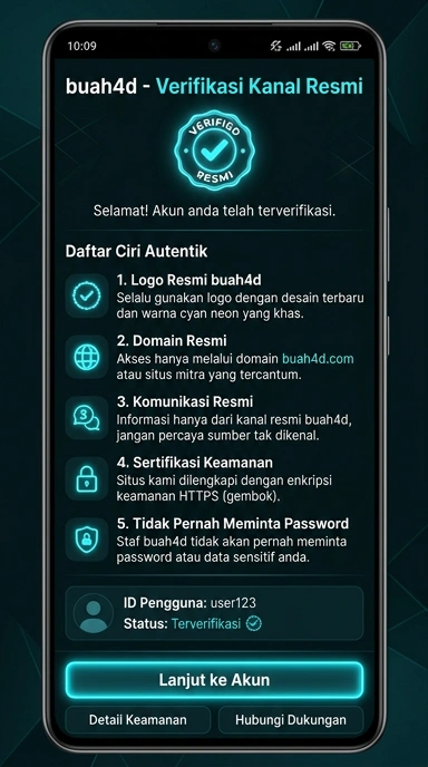 Tampilan kanal resmi buah4d